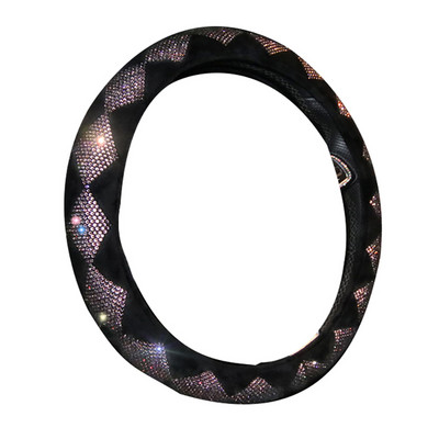 Bling Bling gyémánt strasszok autó kormánykerék burkolata 38 cm autóbelső kiegészítők női tok automatikus stílus négy évszak