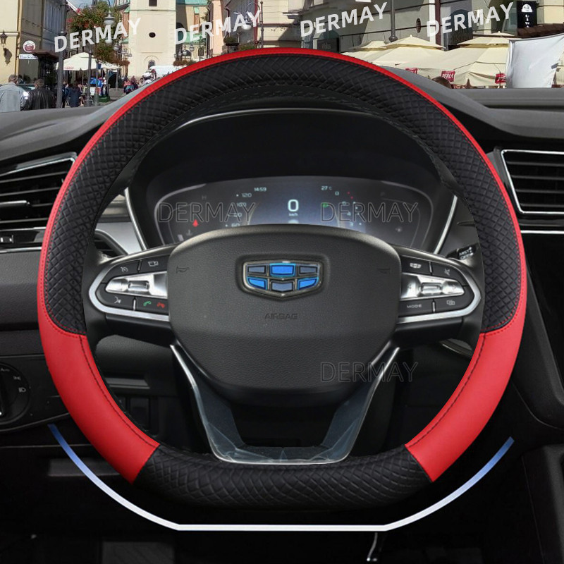 D alakú kormánykerék burkolat Geely Atlas Emgrand EC7 Coolray VW Golf 7 Hyundai Santa fe 2014-2020