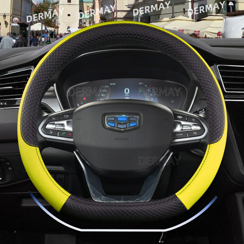 D alakú kormánykerék burkolat Geely Atlas Emgrand EC7 Coolray VW Golf 7 Hyundai Santa fe 2014-2020