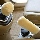 Iarnă de pluș blană mașină frână de mână capac buton schimbător pentru Honda CRV Accord Odeysey Crosstour FIT Jazz City Civic JADE Crider