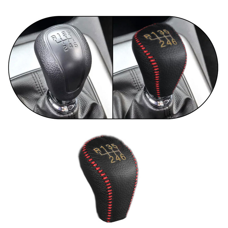 Nahast käigukangi nupu kate mudelile HYUNDAI i10 i20 iX20 i30 i40 ix35 Genesis SANTA FE Sonata Tucson Accessories 6-käigulise käigukasti kate