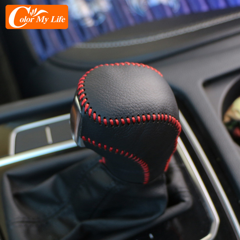 Bőr DSG autós sebességváltó gomb burkolat Volkswagen VW Jetta Polo Golf MK4 MK5 MK6 MK7 Passat B5 B6 B7 B8 R sebességváltó gallérokhoz