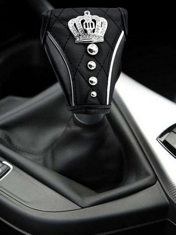 Αξεσουάρ αυτοκινήτου Diamond Crown κάλυμμα ταχυτήτων Μπλοκ κάλυμμα χειρόφρενου Χειροκίνητο κάλυμμα αλλαγής ταχυτήτων Προστατευτική θήκη Ζώνη ασφαλείας αυτοκινήτου