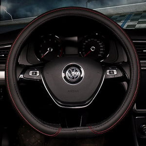 D alakú bőr autós kormányburkolat Four Seasons kormánykerékagyak VW GOLF 7 2015 POLO JATTA belső kiegészítőkhöz