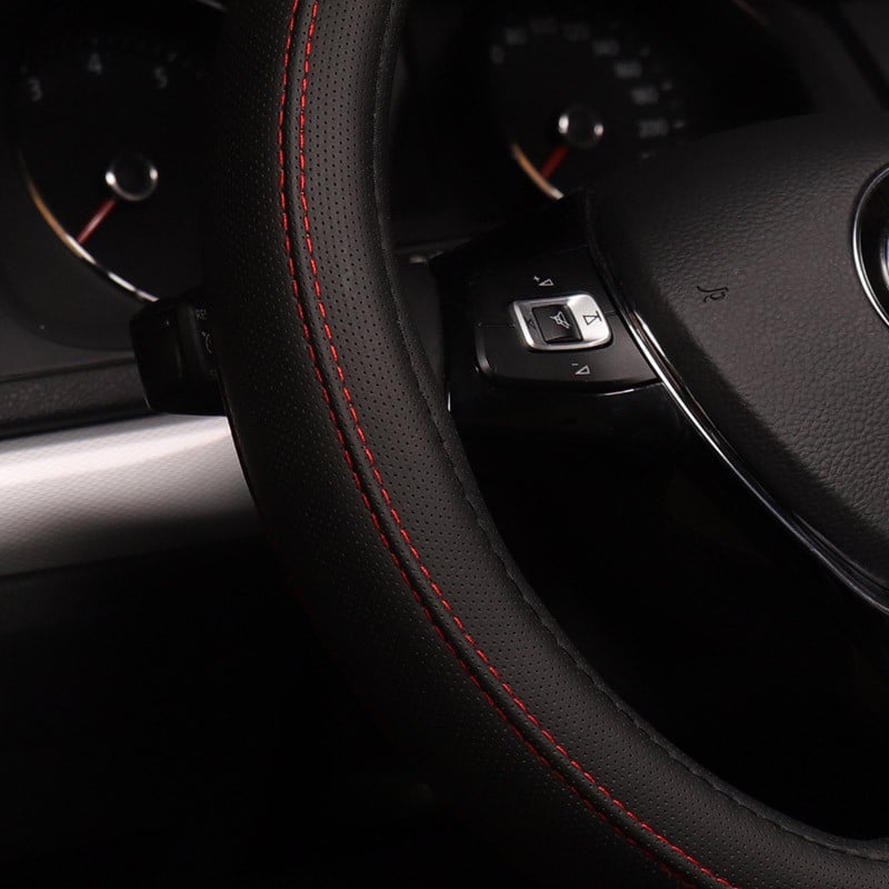 D alakú bőr autós kormányburkolat Four Seasons kormánykerékagyak VW GOLF 7 2015 POLO JATTA belső kiegészítőkhöz