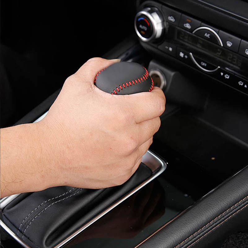 Autós bőr gomb burkolat sebességváltó fej gomb burkolat sebességváltó nyakörvek tok Mazda CX30 CX-30 2022 2020 2021 autótartozékokhoz