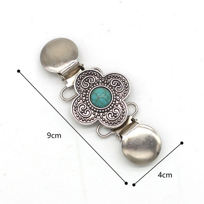 1 DB Retro Cardigan Clip Cape Kendő ing Pulóver Gallér Duck Clip Pearl Strasszos Blúz Csat Ruházat Dekoráció Bross Pin
