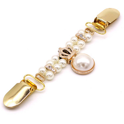 1 DB Retro Cardigan Clip Cape Kendő ing Pulóver Gallér Duck Clip Pearl Strasszos Blúz Csat Ruházat Dekoráció Bross Pin