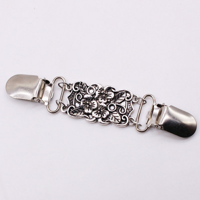 1 DB Retro Cardigan Clip Cape Kendő ing Pulóver Gallér Duck Clip Pearl Strasszos Blúz Csat Ruházat Dekoráció Bross Pin