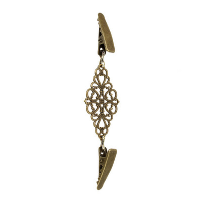 1 DB Retro Cardigan Clip Cape Kendő ing Pulóver Gallér Duck Clip Pearl Strasszos Blúz Csat Ruházat Dekoráció Bross Pin