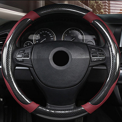 7 színű autó kormánykerék burkolata szénszálas csúszásmentes kopásálló Volant Auto Car Styling Funda Volante autótartozékok