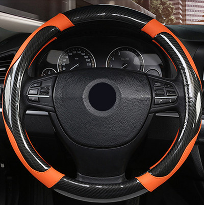7 színű autó kormánykerék burkolata szénszálas csúszásmentes kopásálló Volant Auto Car Styling Funda Volante autótartozékok