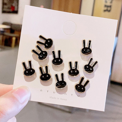 5/10 бр./опаковка Сладки емайлирани брошки Игли Перлено деколте Малка яка Ревер Игла Катарама Хиджаб Фиксирани дрехи Брошка Шал Комплекти бижута