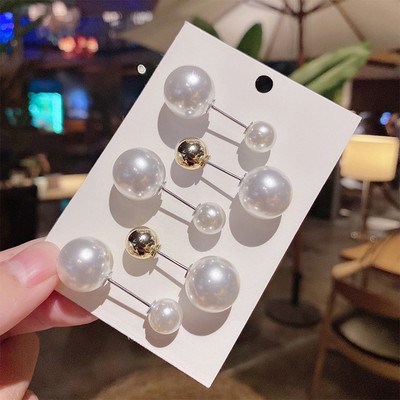 5/10 бр./опаковка Сладки емайлирани брошки Игли Перлено деколте Малка яка Ревер Игла Катарама Хиджаб Фиксирани дрехи Брошка Шал Комплекти бижута