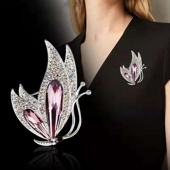 Нова 2021 фабрична директна елегантна кристална универсална брошка в корейски стил, подарък, моден аксесоар от сплав, дамски корсаж