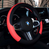 Rūpnīcas izpārdošana Ādas automašīnas stūres pārsegs BMW f30 f10 e46 x5 e70 x1 x3 e39 x5 x4 f11 visiem modeļiem Car-Styling