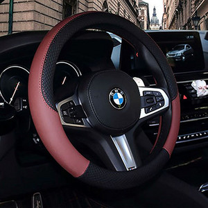 Rūpnīcas izpārdošana Ādas automašīnas stūres pārsegs BMW f30 f10 e46 x5 e70 x1 x3 e39 x5 x4 f11 visiem modeļiem Car-Styling