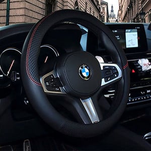 Rūpnīcas izpārdošana Ādas automašīnas stūres pārsegs BMW f30 f10 e46 x5 e70 x1 x3 e39 x5 x4 f11 visiem modeļiem Car-Styling