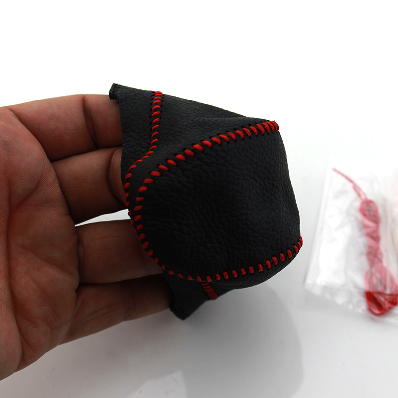 1-osaline mustast nahast auto käigukangi pea käigukangi nupu kaitseümbris Chevrolet Chevy Cruze 2009–2014 tarvikute jaoks