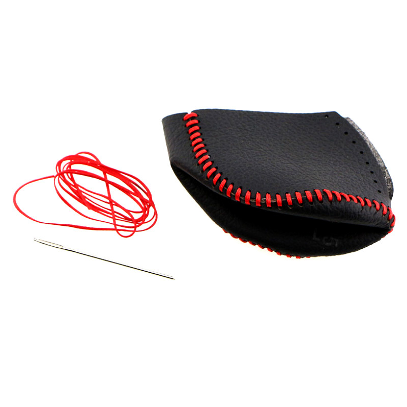 1-osaline mustast nahast auto käigukangi pea käigukangi nupu kaitseümbris Chevrolet Chevy Cruze 2009–2014 tarvikute jaoks