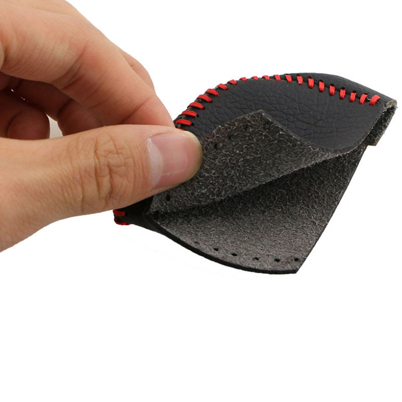 1-osaline mustast nahast auto käigukangi pea käigukangi nupu kaitseümbris Chevrolet Chevy Cruze 2009–2014 tarvikute jaoks