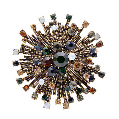 CINDY XIANG 2 krāsas Izvēlieties Rhinestone vintage ziedu saktas sievietēm Mētelis Elegantas augstas kvalitātes juvelierizstrādājumu rudens piespraudes