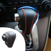 Honda CRV-hez 2008 2009 2010 2011 2012-2014 AT 1 db PU bőr kézifék váltógomb burkolat Sebességváltóház Autó dekor váltógomb héj