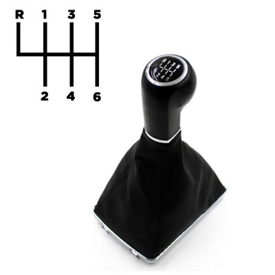 Buton schimbător de viteze 5/6 viteze cu portbagaj din piele cromat pentru OPEL ASTRA III H 1.6 VAUXHALL 2004 2005 2006-2010