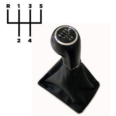 Buton schimbător de viteze 5/6 viteze cu portbagaj din piele cromat pentru OPEL ASTRA III H 1.6 VAUXHALL 2004 2005 2006-2010