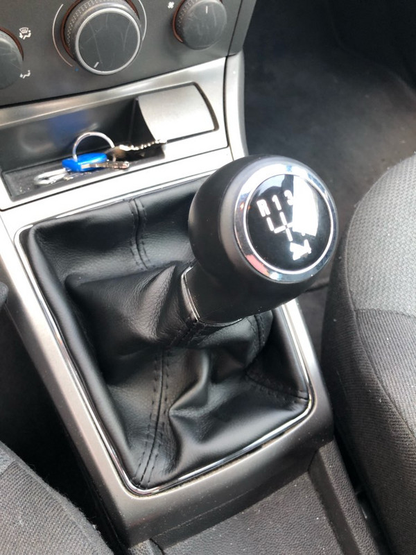 Buton schimbător de viteze 5/6 viteze cu portbagaj din piele cromat pentru OPEL ASTRA III H 1.6 VAUXHALL 2004 2005 2006-2010