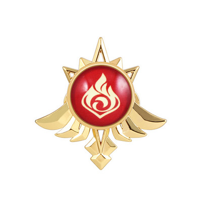 Játék Genshin Impact Eyes Of God Mondstadt Pins Brossok Luminous 7 Element Kawaii Cosplay jelvények