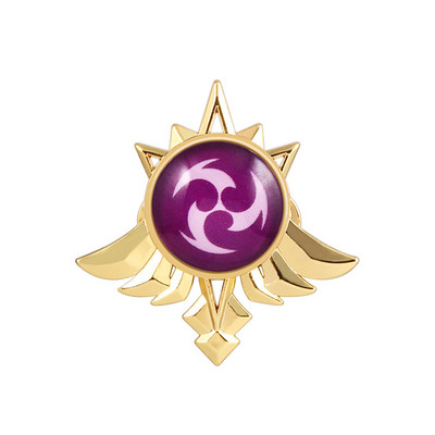 Játék Genshin Impact Eyes Of God Mondstadt Pins Brossok Luminous 7 Element Kawaii Cosplay jelvények