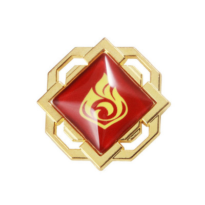 Játék Genshin Impact Eyes Of God Mondstadt Pins Brossok Luminous 7 Element Kawaii Cosplay jelvények
