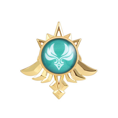 Játék Genshin Impact Eyes Of God Mondstadt Pins Brossok Luminous 7 Element Kawaii Cosplay jelvények
