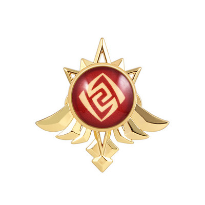 Játék Genshin Impact Eyes Of God Mondstadt Pins Brossok Luminous 7 Element Kawaii Cosplay jelvények