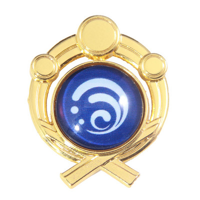 Játék Genshin Impact Eyes Of God Mondstadt Pins Brossok Luminous 7 Element Kawaii Cosplay jelvények