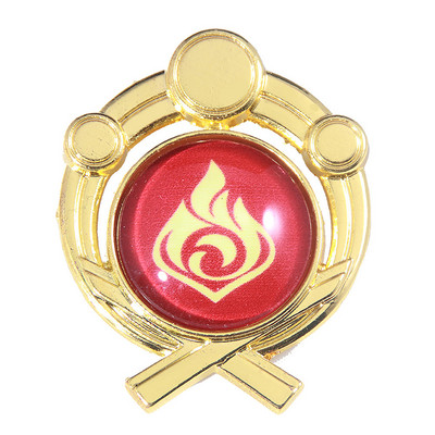 Játék Genshin Impact Eyes Of God Mondstadt Pins Brossok Luminous 7 Element Kawaii Cosplay jelvények