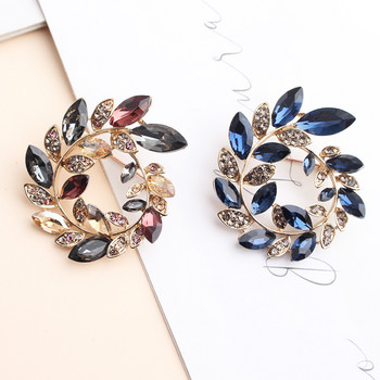 Pomlee Rhinestone Crystal Olives καρφίτσες Unisex Γυναικείες και ανδρικές καρφίτσα γιακάς καρφίτσα Κοσμήματα παλτό T-shirt Αξεσουάρ φορέματος