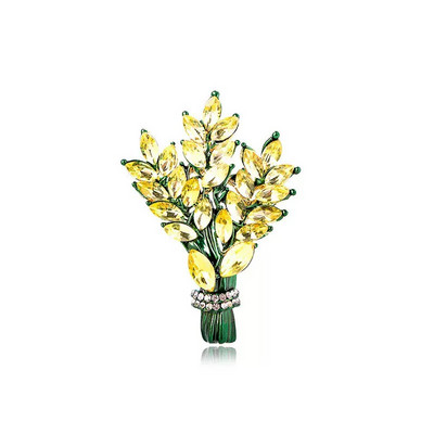 Dmari Femei Broșă Romantic Cristal Lavandă Floare Ace pentru revere Accesorii OL Lavandă Botanica Vindecare Cadouri Bijuterii de lux