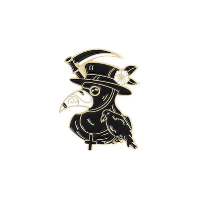Plague Doctor Ace email Cioc Broșe pentru față Insigne personalizate pentru geantă Ace de rever Cataramă Bijuterii cool Cadou pentru prietenii asistentă