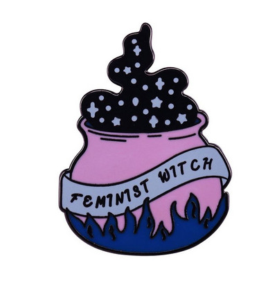 K1987 1 buc broșe cu smalț de trandafiri ace de metal motivaționale feministe ace de pălărie din denim, insignă, guler, bijuterii, cadou pentru femei