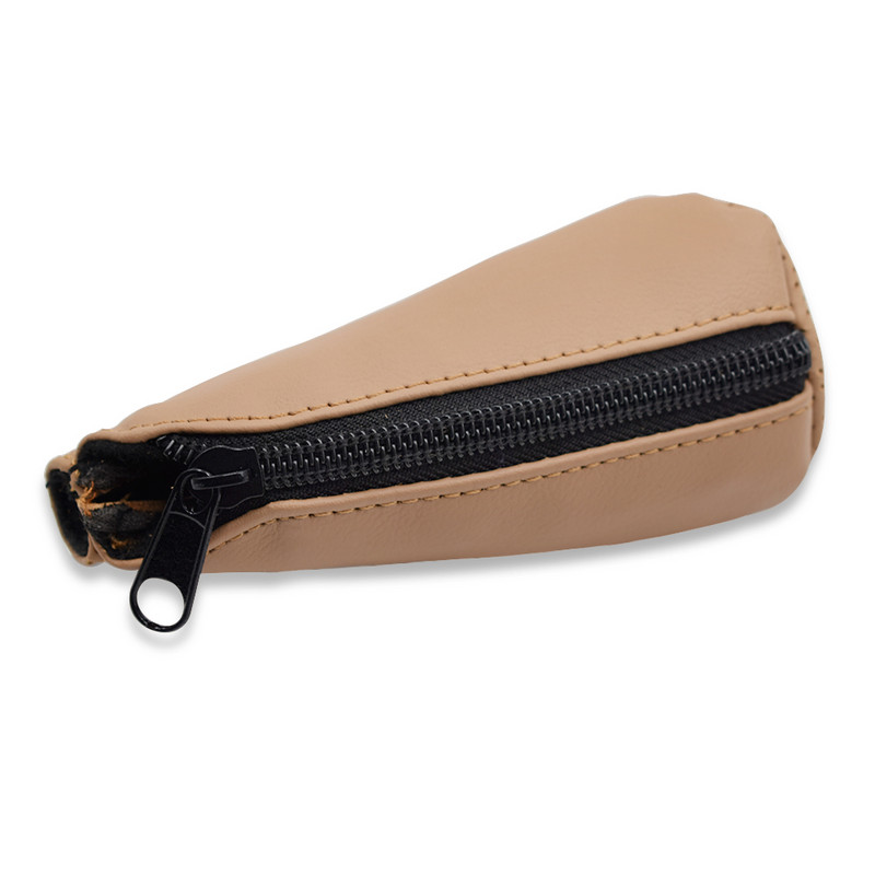 Auto käiguvahetusnupp Kaelused Korpuse kaunistus Nahast käigukast Automaatkäigukasti käepideme varre kate Tõmblukuga kaitseümbris