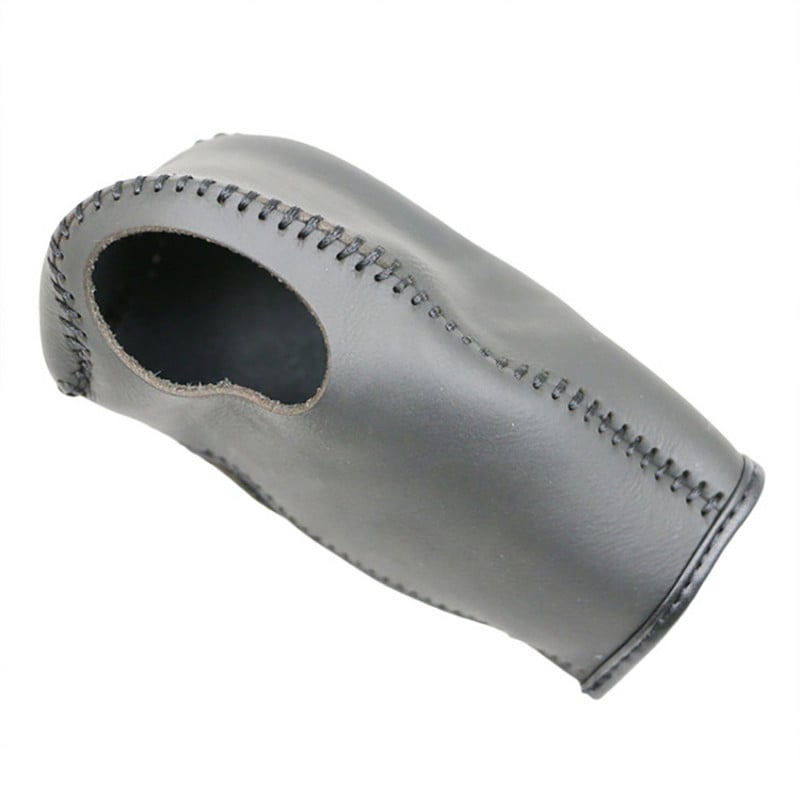 Fekete bőr, kézzel varrott autós sebességváltó gomb burkolatok Kia Sorento 2007 automatikus sebességváltó gomb tokjához