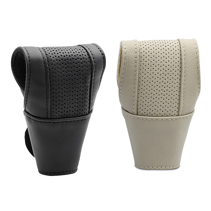 Pentru Capac manetei de viteze Husa butonului schimbătorului de viteze Se potrivește cutie de viteze Stick gulere de schimbător Protector mâner Husă de protecție anti-alunecare Piele Nou