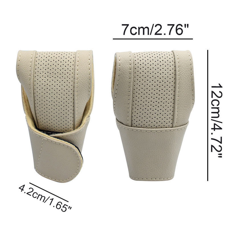 Pentru Capac manetei de viteze Husa butonului schimbătorului de viteze Se potrivește cutie de viteze Stick gulere de schimbător Protector mâner Husă de protecție anti-alunecare Piele Nou