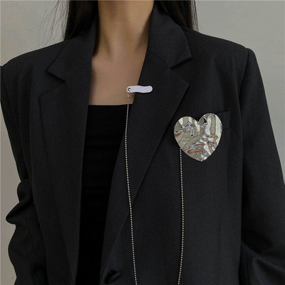 Broșă cu pandantiv cu ciucuri în stil întunecat pentru bărbați, femei, broșe vintage baroc, decorare, broșă cu lanț de piept, accesorii la modă
