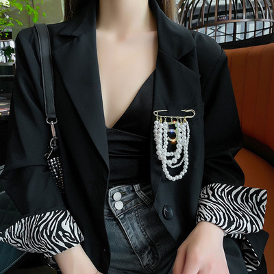 Broșă cu pandantiv cu ciucuri în stil întunecat pentru bărbați, femei, broșe vintage baroc, decorare, broșă cu lanț de piept, accesorii la modă