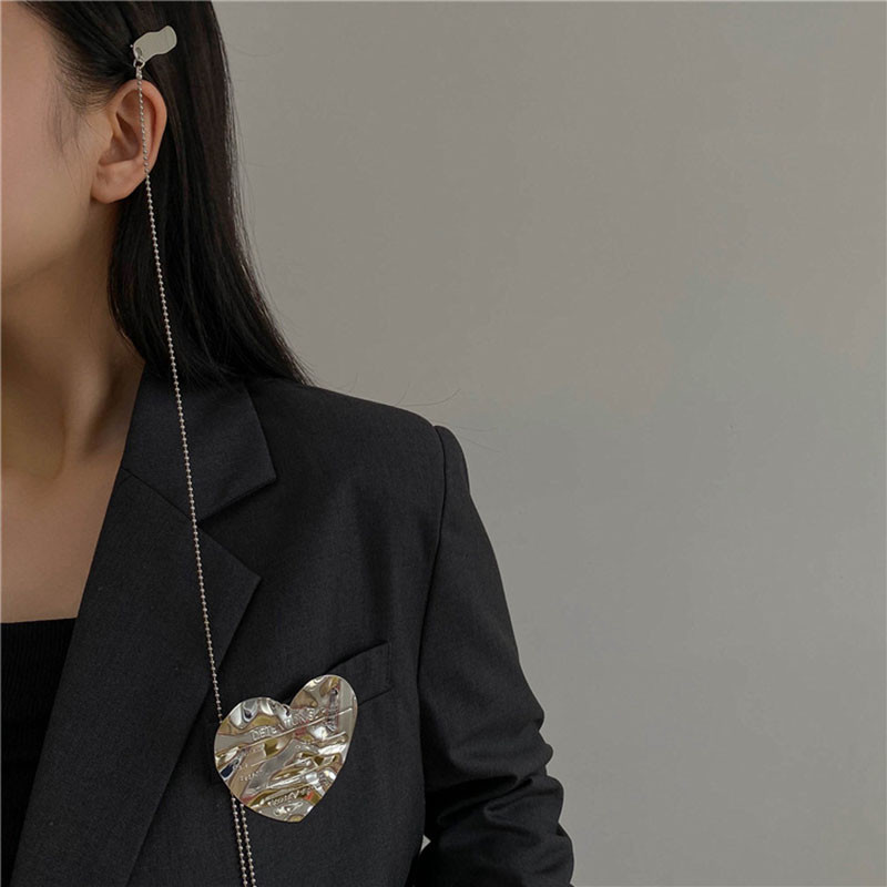 Broșă cu pandantiv cu ciucuri în stil întunecat pentru bărbați, femei, broșe vintage baroc, decorare, broșă cu lanț de piept, accesorii la modă