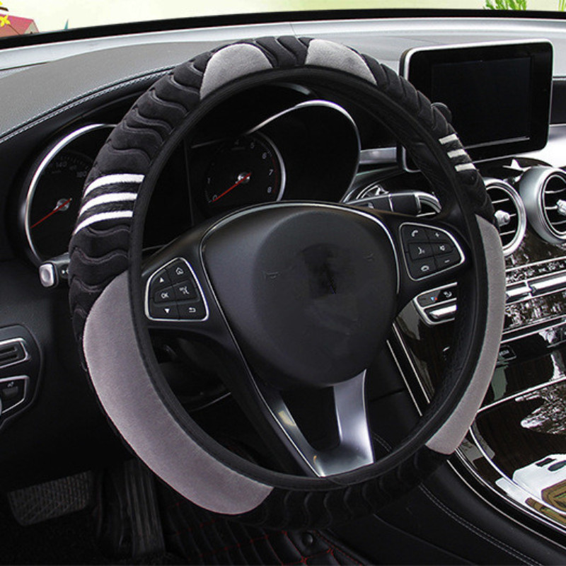 Armas auto rooliratta kate Little Monster Styling Decor Elastsed roolikatted meestele Naistele Talvine plüüs soe kate