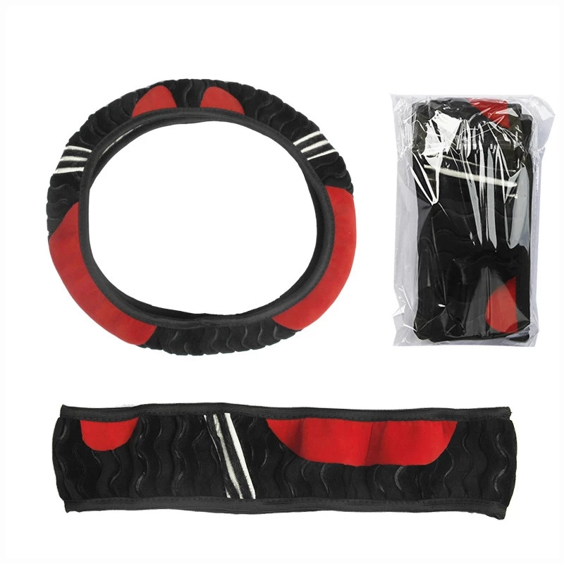 Armas auto rooliratta kate Little Monster Styling Decor Elastsed roolikatted meestele Naistele Talvine plüüs soe kate